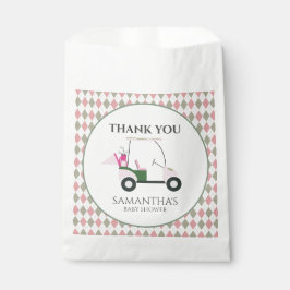 Bolsa De Papel Revelación de género de los niños de golf modernos