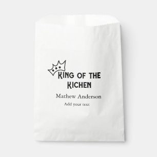 Bolsa De Papel Rey de la cocina agregar nombre chef panadería coc