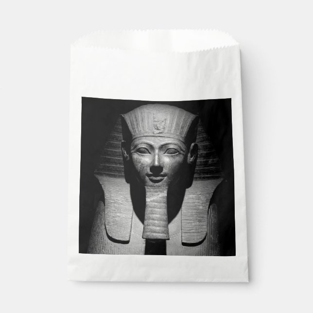 Bolsa De Papel Rey faraón blanco y negro (Anverso)