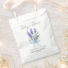 Bolsa De Papel Ribbon | Lavender Seeds Baby Shower Favor Bag