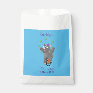 Bolsa De Papel Rinoceronte lindo y divertido haciendo malabares e