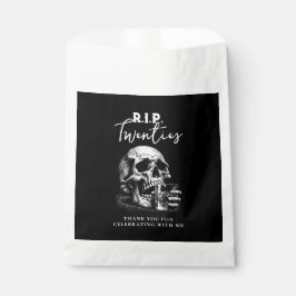 Bolsa De Papel RIP Twenties Vintage Skull Birthday Thank You