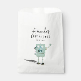 Bolsa De Papel Robot boy Baby Shower
