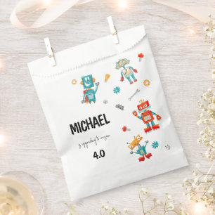 Bolsa De Papel Robots Lindos 