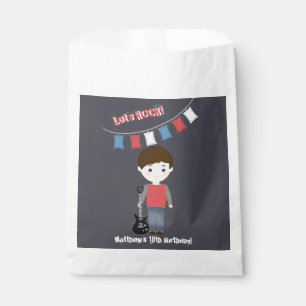 Bolsa De Papel Rock Star Birthday Boy