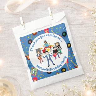 Bolsa De Papel Rock Star Boys Band Birthday Party
