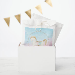 Bolsa De Papel Rockefeller Blue Pink Gender Neutral Baby Shower
