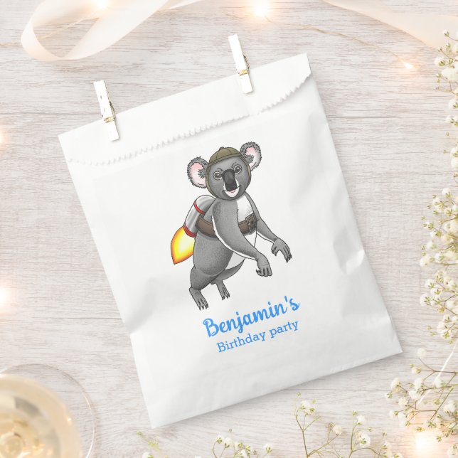 Bolsa De Papel Rocket Koala (Cortado)