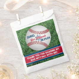 Bolsa De Papel Rojo, Blanco, Bar Naval de béisbol Mitzvah