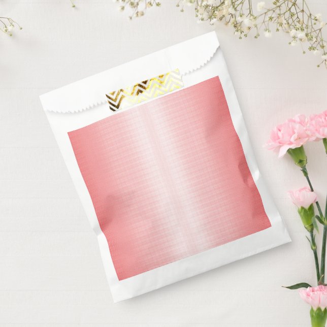 Bolsa De Papel Rojo, naranja y pinceles rosas se mezclan (Sellado)