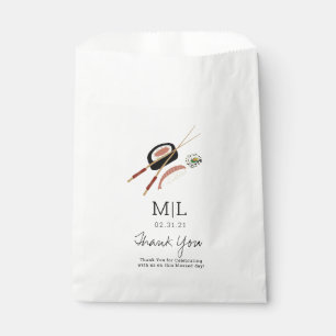 Bolsa De Papel Rollos de Sushi Minimalistas Palillos