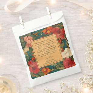Bolsa De Papel 🌹 Romance de Rosa: Esplendor Art Nouveau