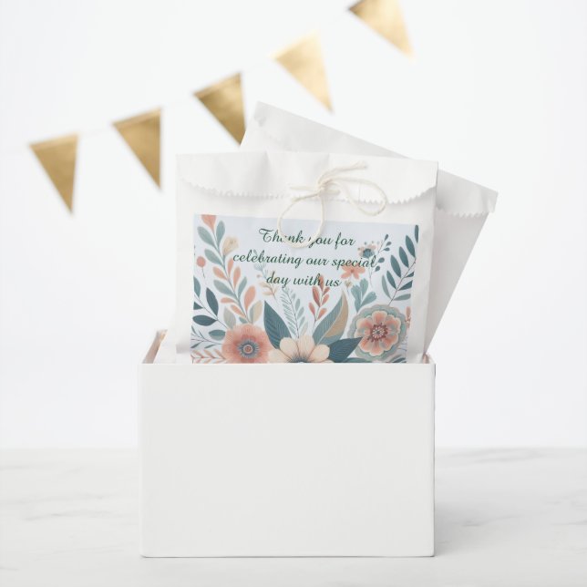 Bolsa De Papel Romantic Bohemian Floral Wedding (Fiesta)