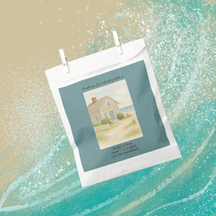 Bolsa De Papel Romántico Boda costero de Cape Cod