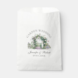 Bolsa De Papel Romántico jardín Boda Floral Arco Fuente