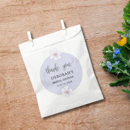 Bolsa De Papel Romántico Lilac Floral Bridal Shower