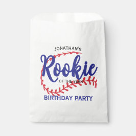Bolsa De Papel Rookie of the Year 1st Bday Baseball