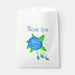 Bolsa De Papel Rosa Azul Gracias