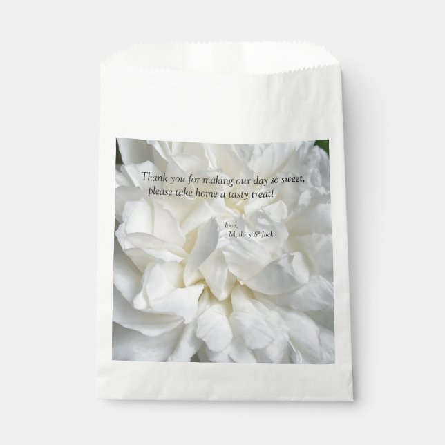 Bolsa De Papel Rosa blanco inglés (Anverso)