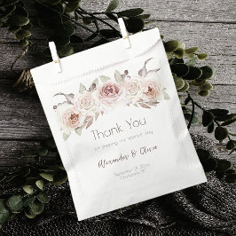 Bolsa De Papel Rosa Boda bohemio