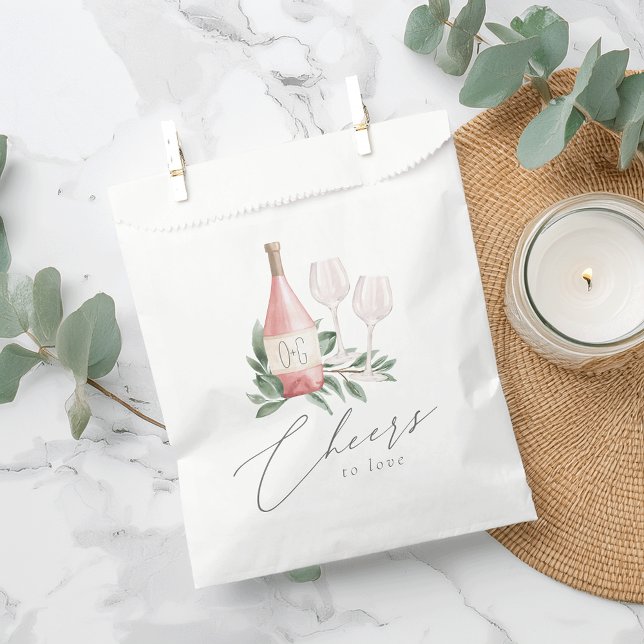 Bolsa De Papel Rosa de acuarela vitivinícola botánico a amar (Subido por el creador)