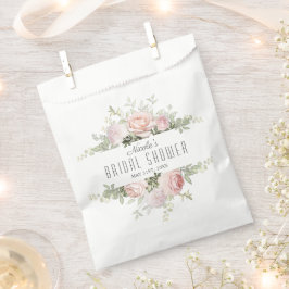 Bolsa De Papel Rosa de verano Jardín Ducha de Novias