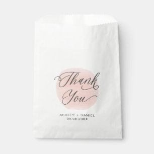 Bolsa De Papel Rosa Gracias A Los Bodas Modernos Que Tratan Sacks