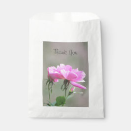 Bolsa De Papel Rosa Rosa Rosa Rosa Y Bolsa Favorita Gris