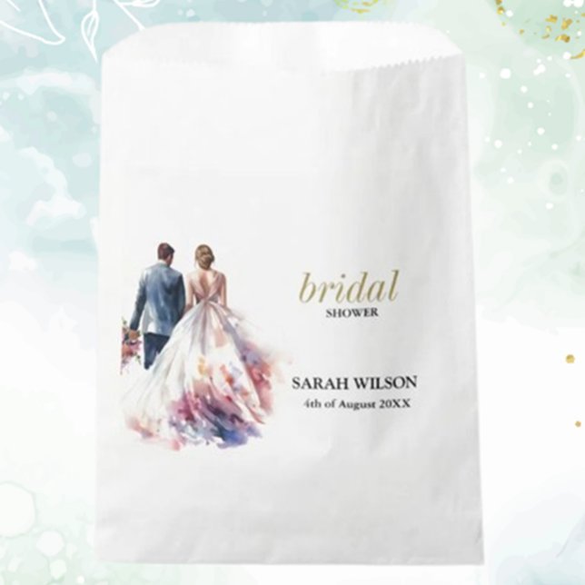 Bolsa De Papel Rosa Rústico Boho Boda Floral (Delight your guests with a Rustic Rose Boho Floral Wedding Favor Bag—charming, elegant, and perfect )