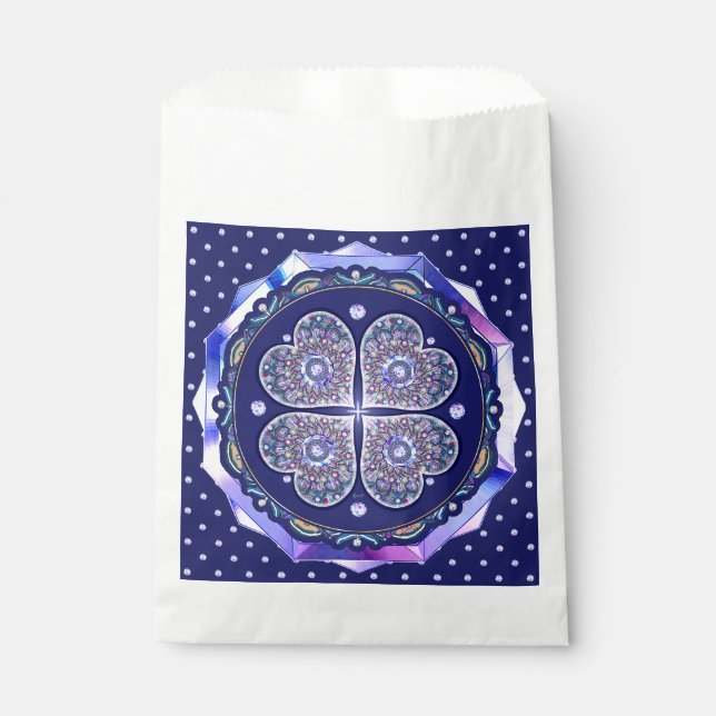 Bolsa De Papel Rosario azul (Anverso)