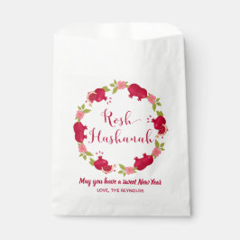 Bolsa De Papel Rosh Hashanah Año Nuevo Pomegranate Flower Wreath