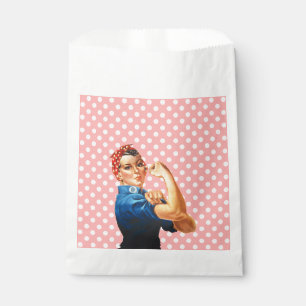 Bolsa De Papel Rosie el estilo retro del remachador