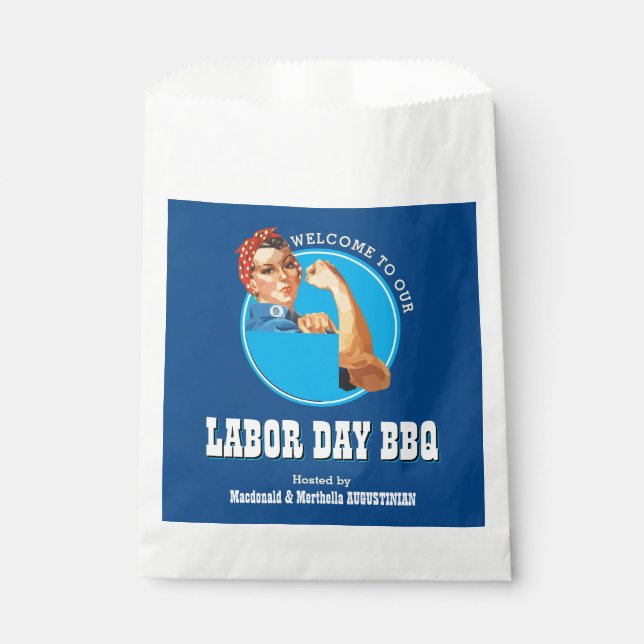 Bolsa De Papel Rosie Riveter LABOR DAY BBQ (Anverso)