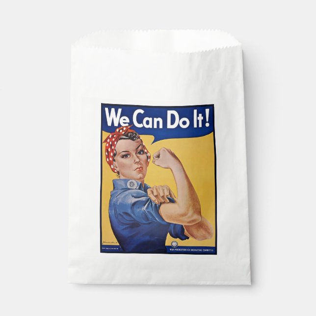 Bolsa De Papel Rosie the Riveter: El empoderamiento femenino fuer (Anverso)