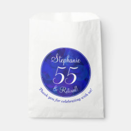 Bolsa De Papel Royal Blue 55 y Retirada Fiesta de Jubilación