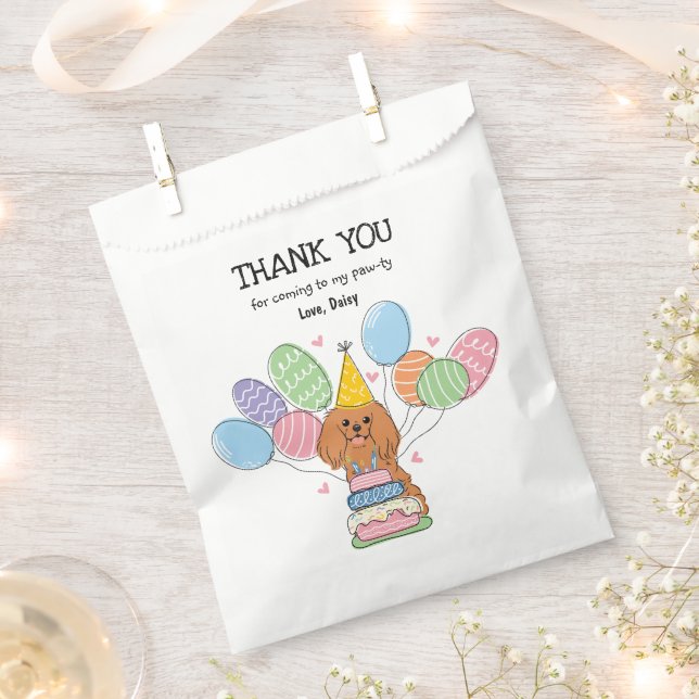 Bolsa De Papel Ruby Cavalier King Charles Spaniel (Cortado)