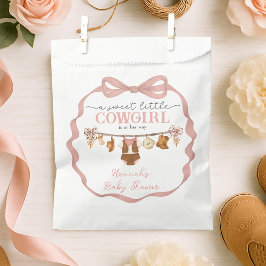 Bolsa De Papel Rustic Little Cowgirl Baby Shower Favor Bag