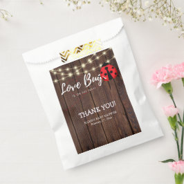 Bolsa De Papel Rustic Love Bug Baby Shower