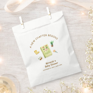 Bolsa De Papel Rustic Modern Chapter Garden Book Baby Shower