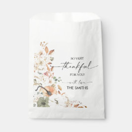 Bolsa De Papel Rustic Pumpkins Thanksgiving Dinner Favor Bags