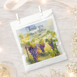 Bolsa De Papel Rustic Vineyard Grapes Lemons Italy Wedding