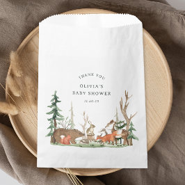 Bolsa De Papel Rustic Winter Woodland Baby Shower