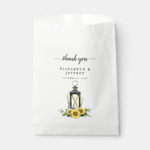 Bolsa De Papel Rústico acuarela girasol