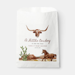 Bolsa De Papel Rústico Baby Shower de Cowboy Occidental