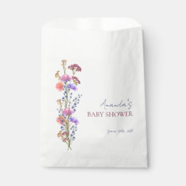 Bolsa De Papel Rústico Delicate Acrílico Floral Bouquet Baby Show