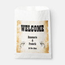 Bolsa De Papel Rústico, pergamino