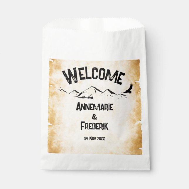 Bolsa De Papel Rústico, pergamino (Anverso)