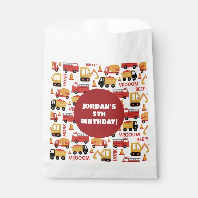Bolsa De Papel ¡Ruum Honk Beep! Camiones (Anverso)