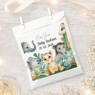 Bolsa De Papel Safari Baby Shower