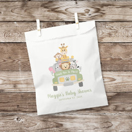 Bolsa De Papel Safari Baby Shower Gracias